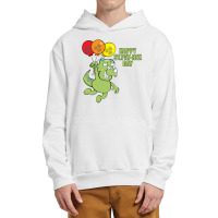 Patrick Day Flying Dinosaur With Balloon Urban Pullover Hoodie | Artistshot