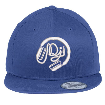 Dj Embroidered Hat Flat Bill Snapback Cap Designed By Madhatter