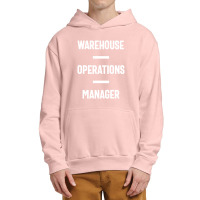 Warehouse Operations Manager Gift Funny Job Title Profession Birthday Urban Pullover Hoodie | Artistshot