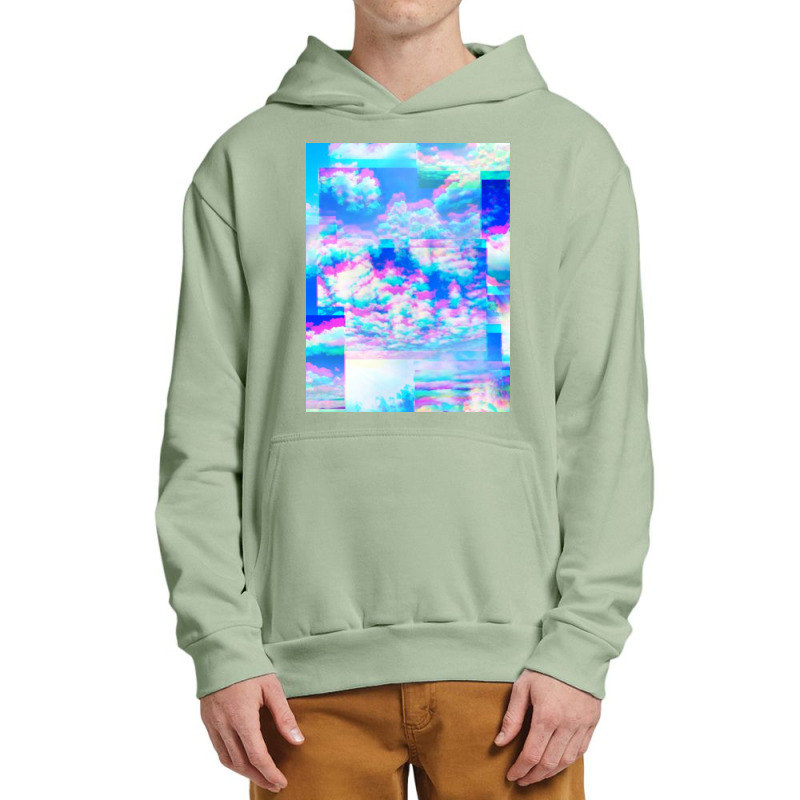 Skies = Sky, Clouds, Aesthetic, Dream, Weird, Glitch, Trippy Urban Pullover Hoodie | Artistshot