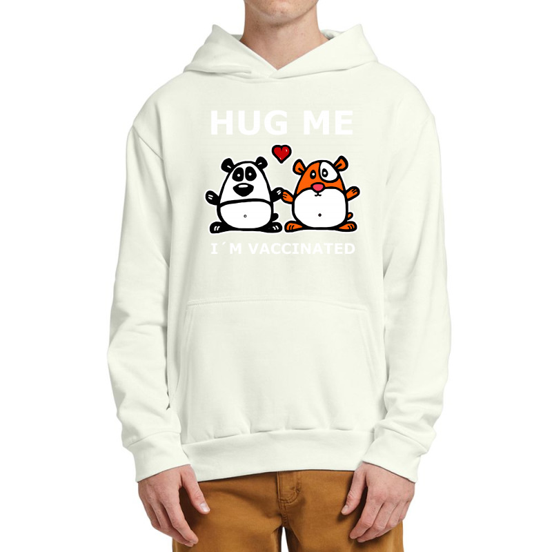 Hug Me I'm Vaccinated Urban Pullover Hoodie by atereabag | Artistshot