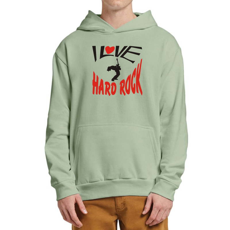 I Love Hard Rock Urban Pullover Hoodie | Artistshot