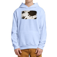 Cowhide Black And White Brush Strokes Background Urban Pullover Hoodie | Artistshot