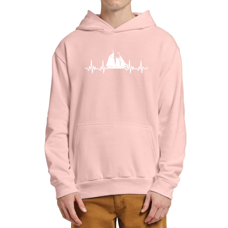 Sailing Sail Boat   Heartbeat Urban Pullover Hoodie | Artistshot