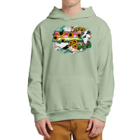 Massachusetts State Map Urban Pullover Hoodie | Artistshot