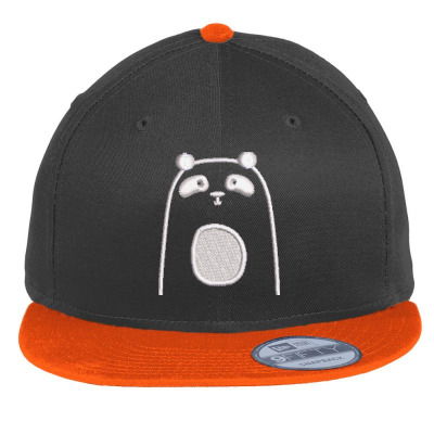 Panda Love Embroidered Hat Flat Bill Snapback Cap Designed By Madhatter
