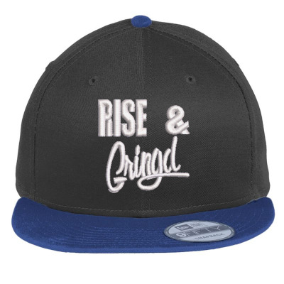 Rise & Gringd Embroidered Hat Flat Bill Snapback Cap Designed By Madhatter