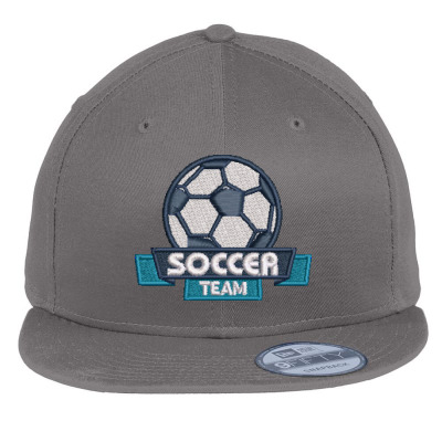 Soccer Team Embroidered Hat Flat Bill Snapback Cap Designed By Madhatter