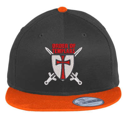Order Of Templars Embroidered Hat Flat Bill Snapback Cap Designed By Madhatter