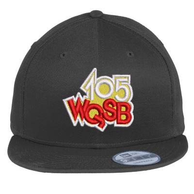 105 Wqsb Embroidered Hat Flat Bill Snapback Cap Designed By Madhatter