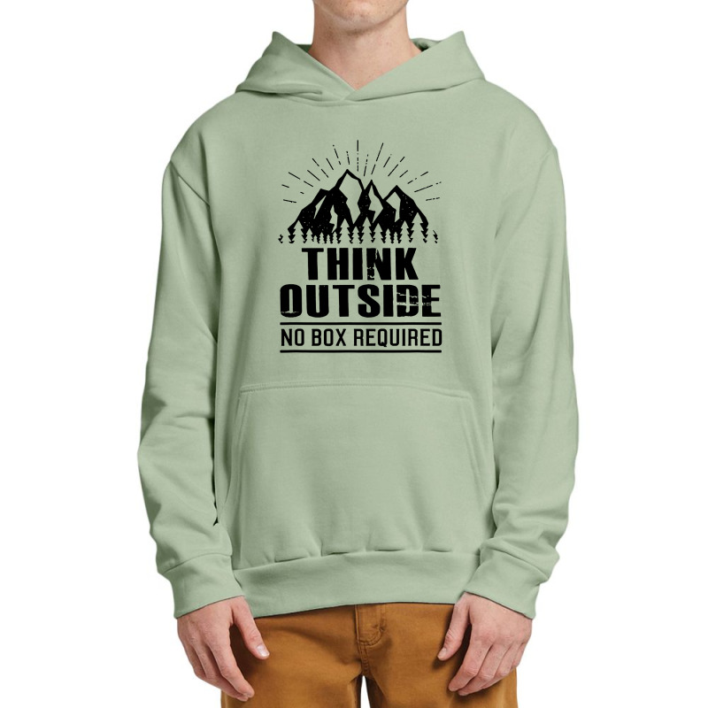 Think Outside No Box Urban Pullover Hoodie | Artistshot