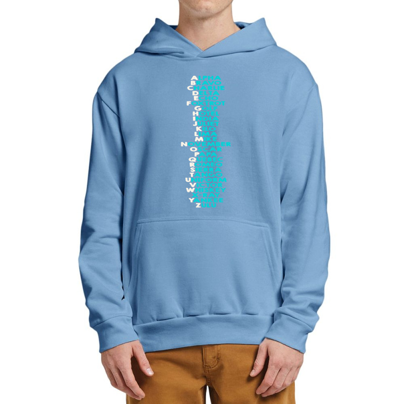 Phonetic Alphabet Urban Pullover Hoodie | Artistshot