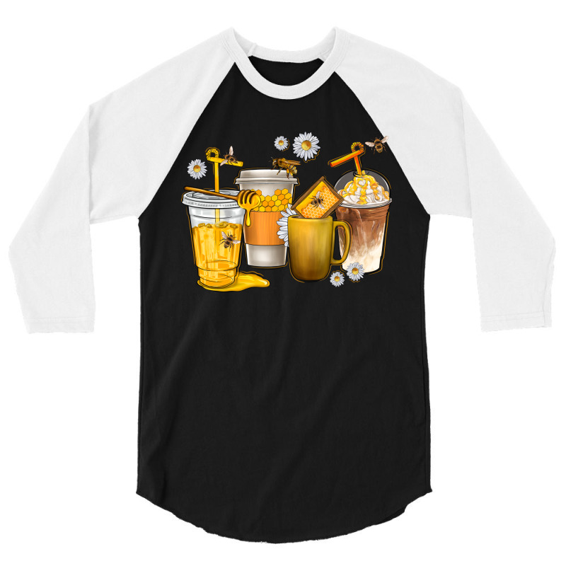 Coffee Cups Bumble Bee 3/4 Sleeve Shirt | Artistshot