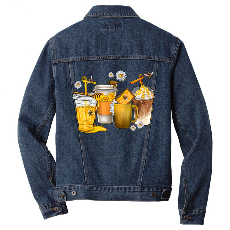 Coffee Cups Bumble Bee Men Denim Jacket | Artistshot