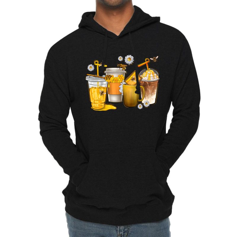 Coffee Cups Bumble Bee Lightweight Hoodie | Artistshot