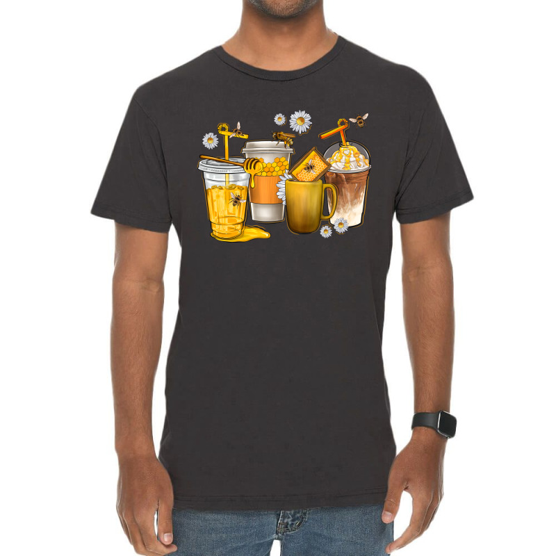 Coffee Cups Bumble Bee Vintage T-shirt | Artistshot