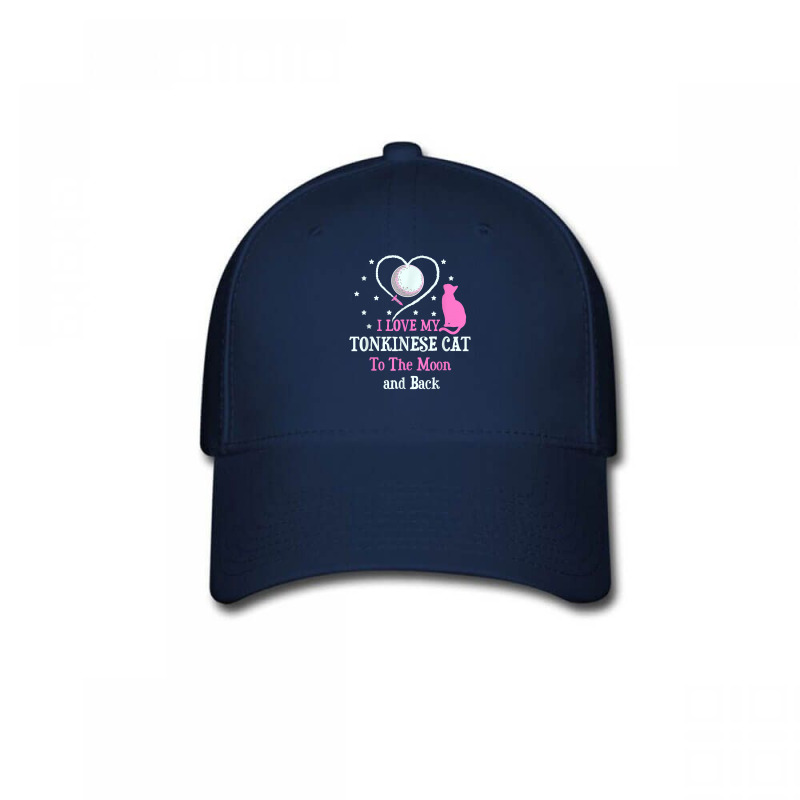 I Love My Tonkinese Cat To Moon Cat Lover Funny Kitten T Shirt Baseball Cap | Artistshot