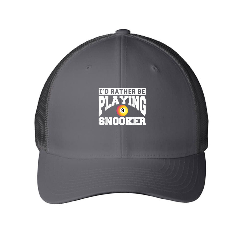 I'd Rather Be Playing Snooker Billiards Pool Player T Shirt Mesh Cap | Artistshot