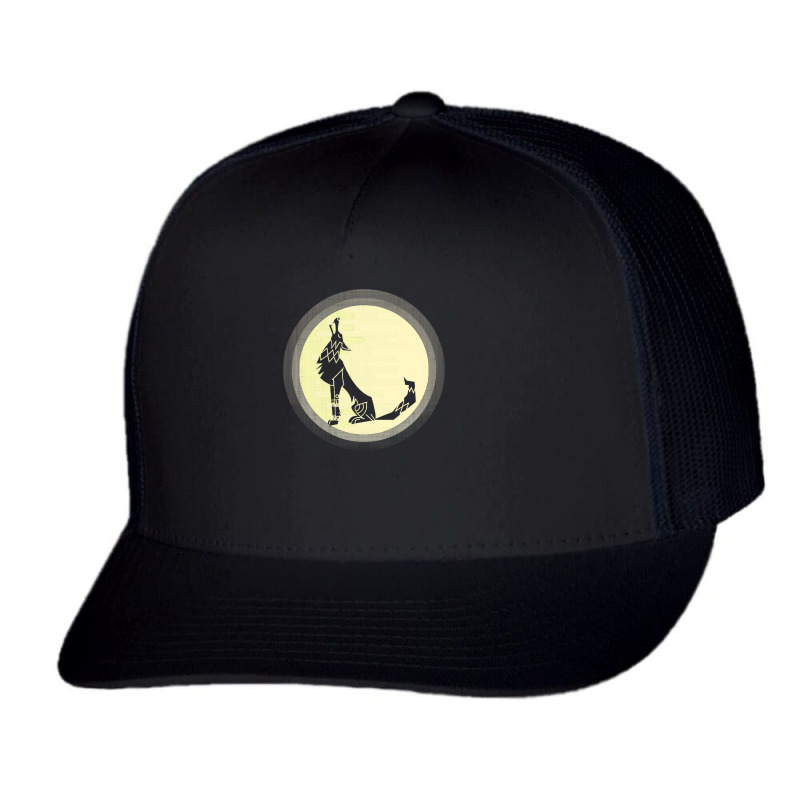 Wolf Full Moon T  Shirt Wolf Full Monn T  Shirt Trucker Cap by huntingsignpost | Artistshot