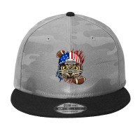 American Football Player Owl Bird Patriotic Animal Owl Lover Camo Snapback | Artistshot