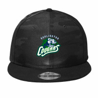 Burlington Cougars Camo Snapback | Artistshot