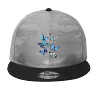 Blue Morpho Butterfly Swarm Lepidoptera Entomology Camo Snapback | Artistshot