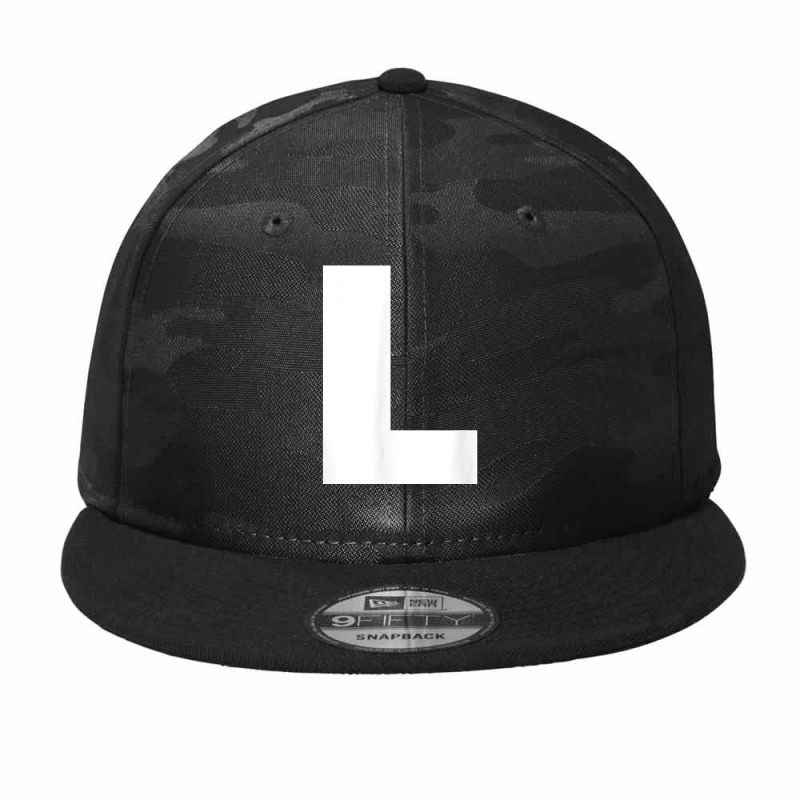 Letter L Capital Alphabet Monogram Initial T Shirt Camo Snapback by densonozmastonmq | Artistshot