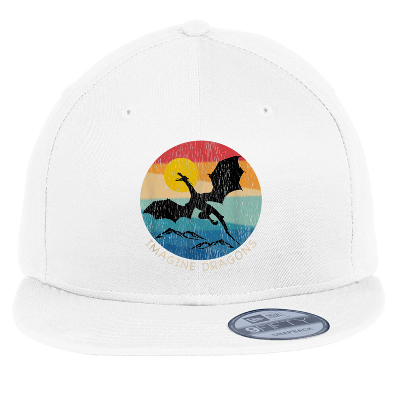 Imagine Magical And Mythical Fantasy Dragons Gifts Idea Flat Bill Snapback Cap by HailieDesign | Artistshot