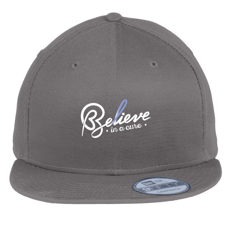 Believe1- Esophageal Cancer Awareness Supporter Ribbon Flat Bill Snapback Cap by LaytonDesign | Artistshot