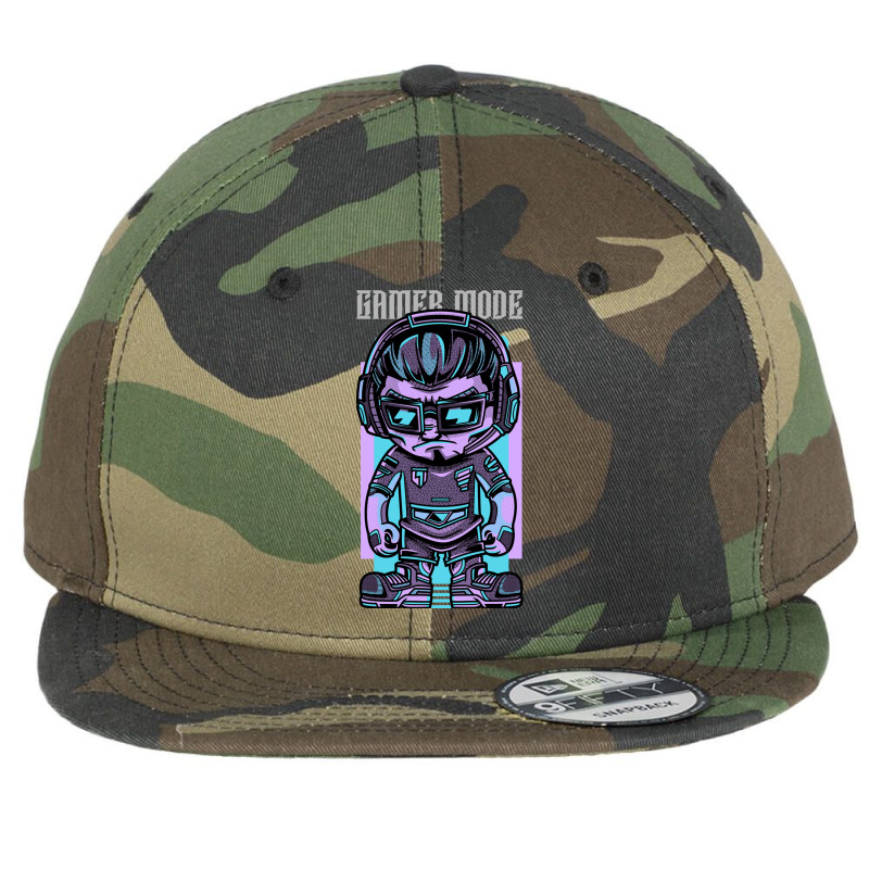 Character Animated Jonny Esports Day Gift Flat Bill Snapback Cap by Tabithas-Artists | Artistshot