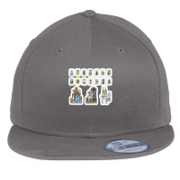 Tarot Card Sticker Set Major Arcana The Hermit Eleven Piece Pack 45474 Flat Bill Snapback Cap | Artistshot