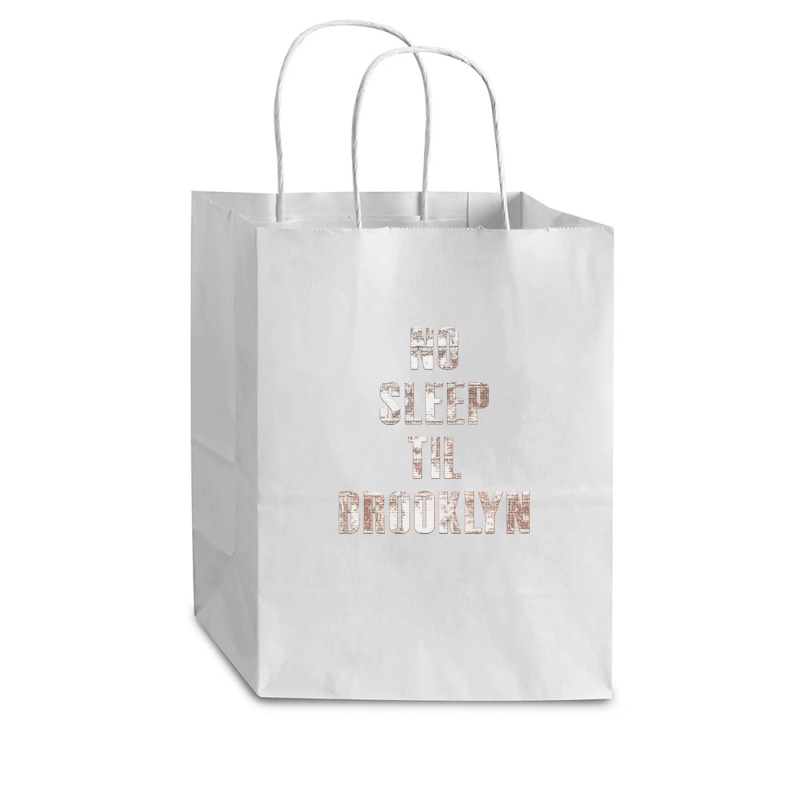 No Sleep Til Brooklyn Cub Paper Bag - 8 X 4 1/2 X 10 1/4 | Artistshot