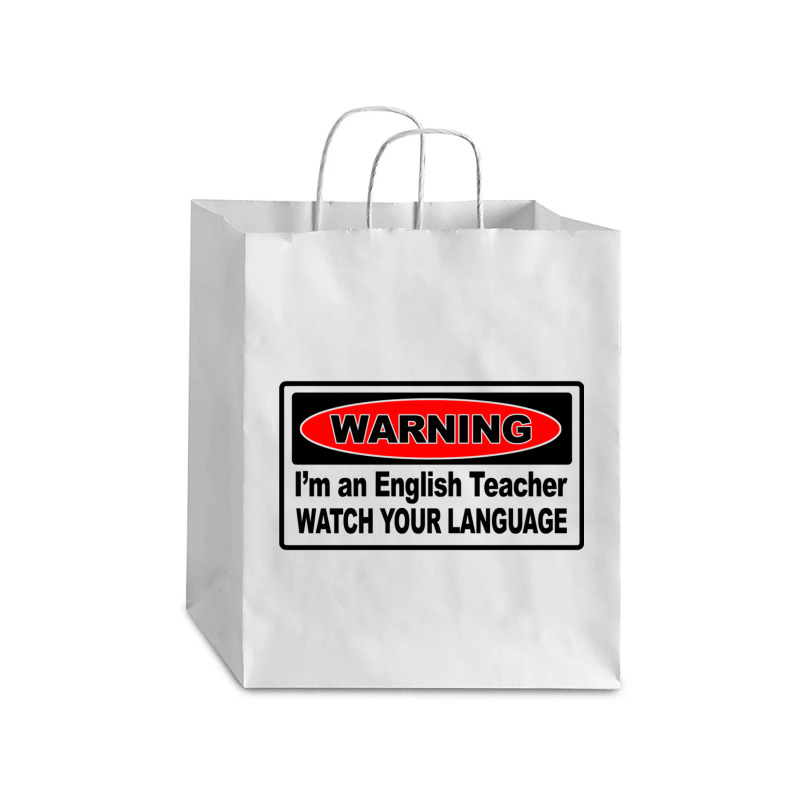 Watch Your Language English Teacher Debie Paper Bag - 10 X 5 X 13 | Artistshot