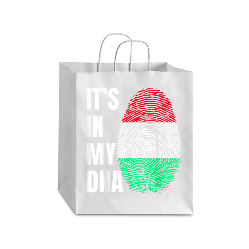 Fingerprint Dna Biometry Hungarian Flag T Shirt Debie Paper Bag - 10 x 5 x 13 by cm-arts | Artistshot