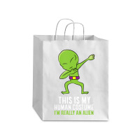 Alien Costume This Is My Human Costume I'm Really An Alien Debie Paper Bag - 10 X 5 X 13 | Artistshot