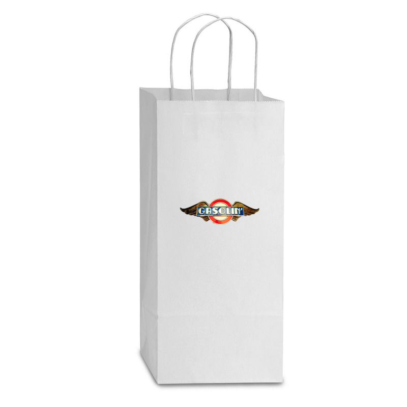 Gasolin' Metal Double Wine Paper Bag - 6 1/2 X 3 1/2 X 12 3/8 | Artistshot