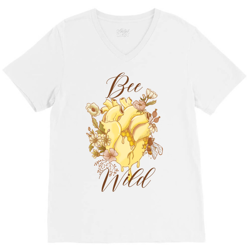 Bee Wild V-neck Tee | Artistshot