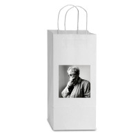 Jean-luc Godard French-swiss Film Director Double Wine Paper Bag - 6 1/2 X 3 1/2 X 12 3/8 | Artistshot