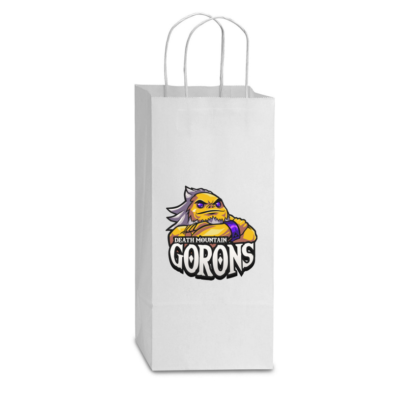 Death Mountain Goron_s Ocarina Of Time Double Wine Paper Bag - 6 1/2 X 3 1/2 X 12 3/8 | Artistshot