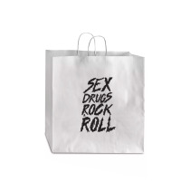 Sex Drugs Rock And Roll Jumbo Paper Bag - 18 X 7 X 18 3/4 | Artistshot