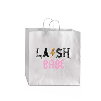 Vintage Leopard Skin Lash Babe Lash Artist Eyelash Lash Tech Jumbo Paper Bag - 18 X 7 X 18 3/4 | Artistshot