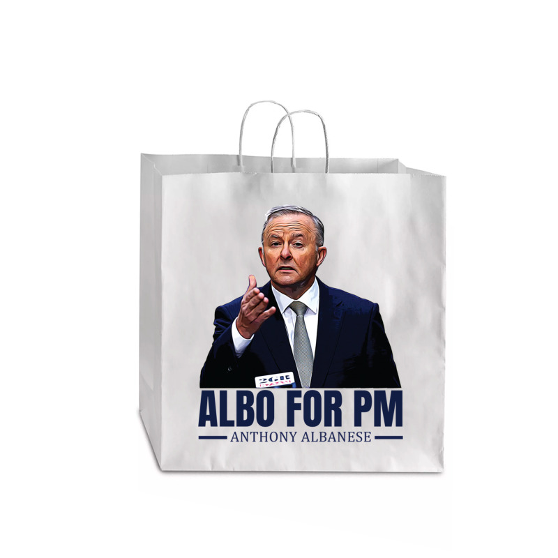 Anthony Albanese. Albo For Pm Jumbo Paper Bag - 18 X 7 X 18 3/4 | Artistshot