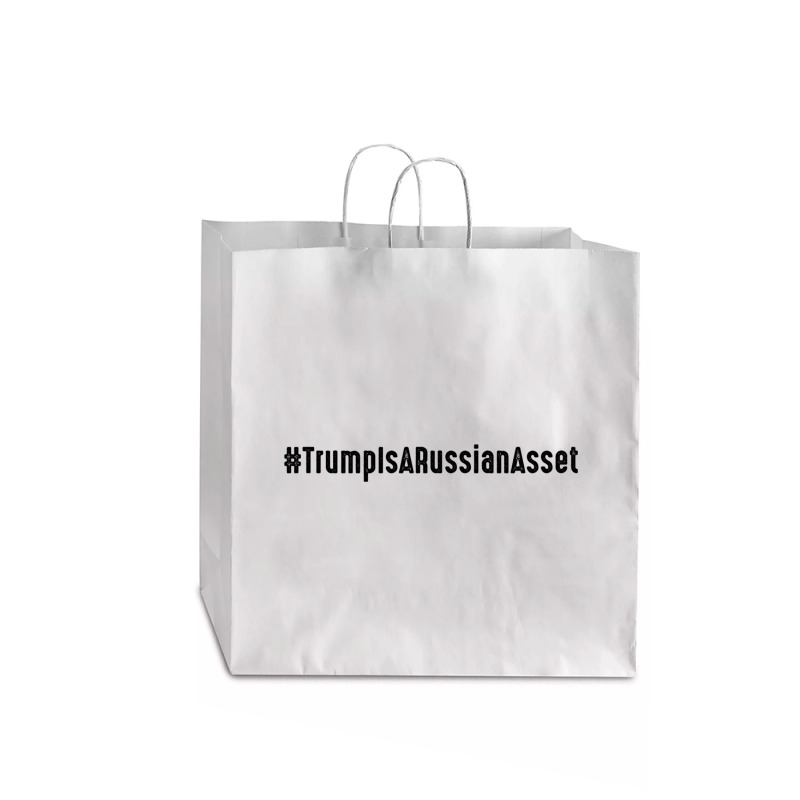 Trump Is Russian Asset Jumbo Paper Bag - 18 X 7 X 18 3/4 | Artistshot