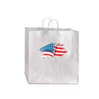 American Flag 1 Jumbo Paper Bag - 18 X 7 X 18 3/4 | Artistshot