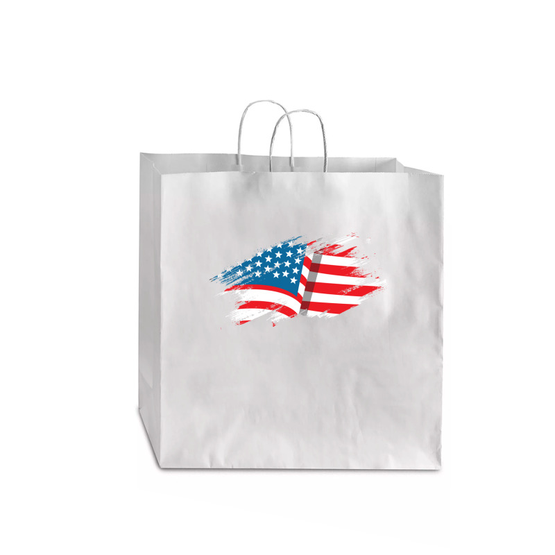 American Flag 1 Jumbo Paper Bag - 18 X 7 X 18 3/4 | Artistshot