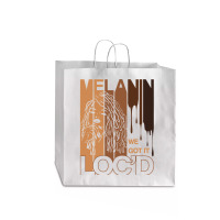 Melanin Drippin We Got It Loc'd Black Afro Natural Hair Jumbo Paper Bag - 18 X 7 X 18 3/4 | Artistshot