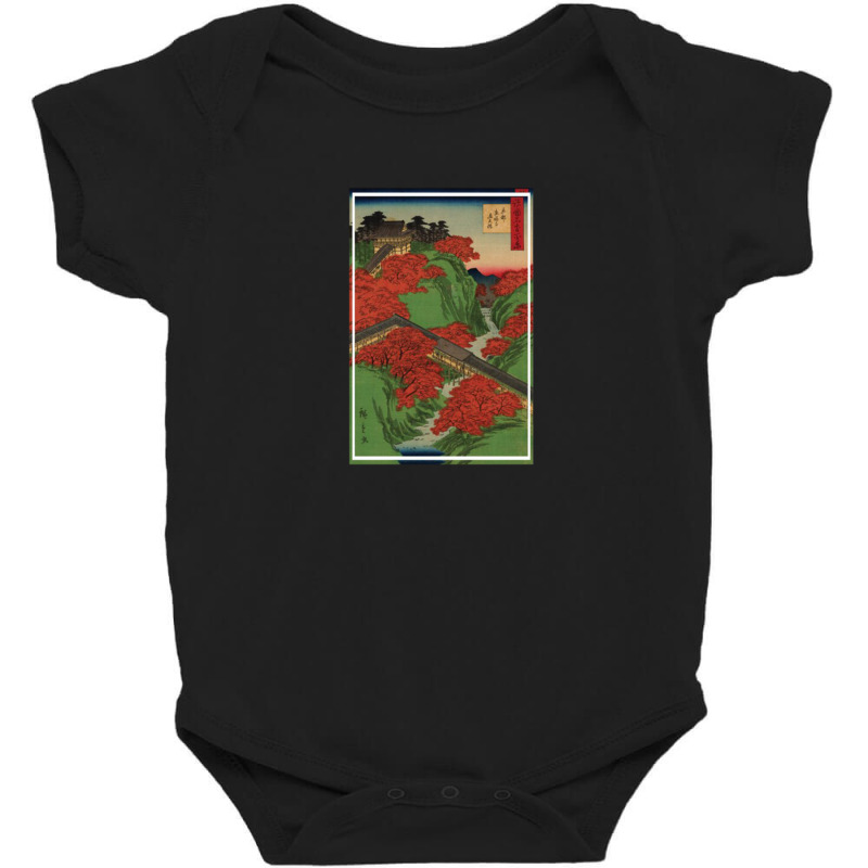 Eight Sights In The Environs Of Edo By Utagawa Hiroshige 106763858 Baby Bodysuit by fahmi2 | Artistshot