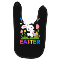 Kids Happy Easter Bunny Egg Basket Honeybee Flower Christian Girl Baby Bibs | Artistshot