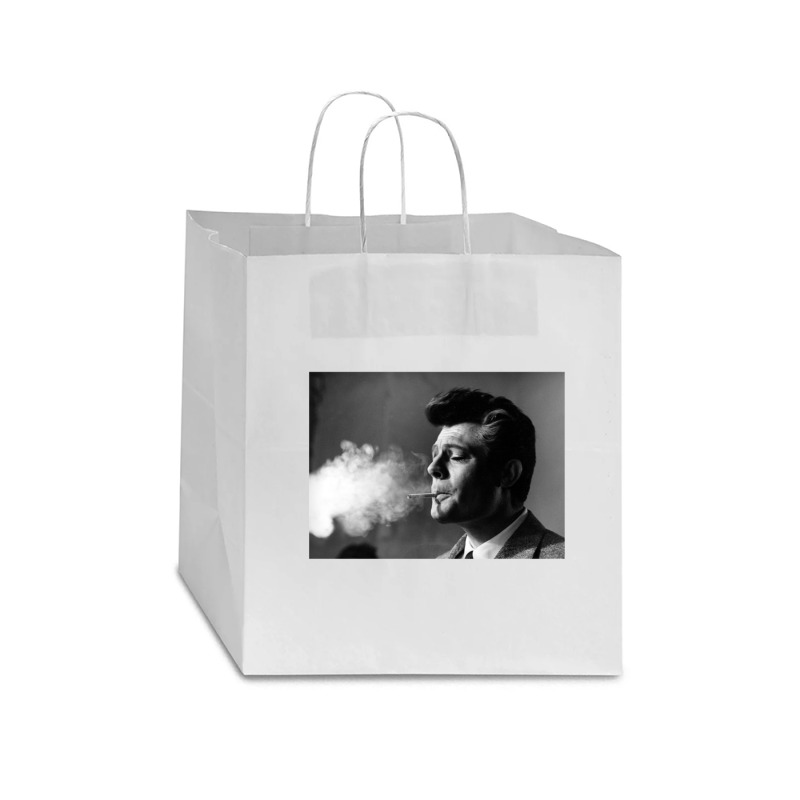 Marcello Mastroianni Gift Star Paper Bag - 13 X 7 X 13 | Artistshot