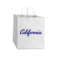 California Take Out Paper Bag - 14 X 10 X 15 1/2 | Artistshot